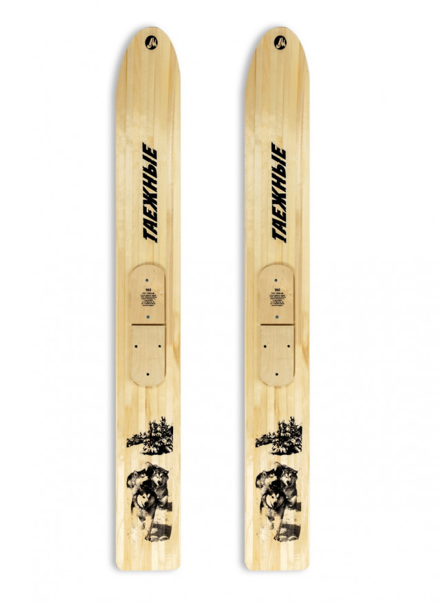 Лыжи ТАЕЖНЫЕ, дерево, длина 150 см, ширина 230 мм