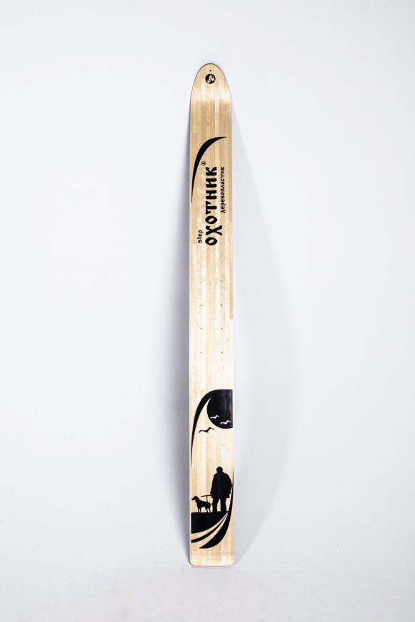 Лыжи ОХОТНИК, дерево-пластик, длина 165 см, ширина 15 см