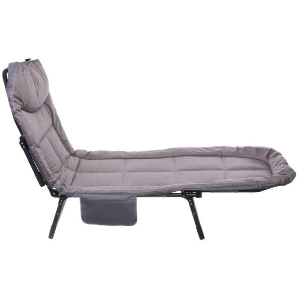 Раскладушка кемпинговая складная 195*64*30 см, серый