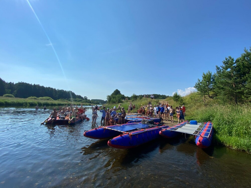 Катамаран Век Исеть 6М 2-секционный, 5,00 м, без рамы