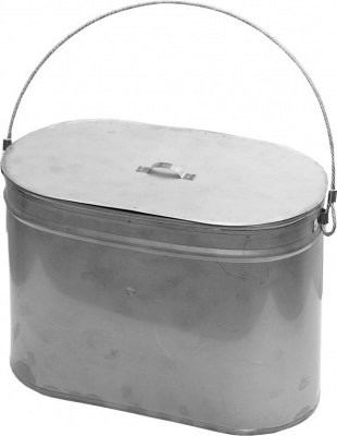 Котел Век с крышкой 9 л овальный