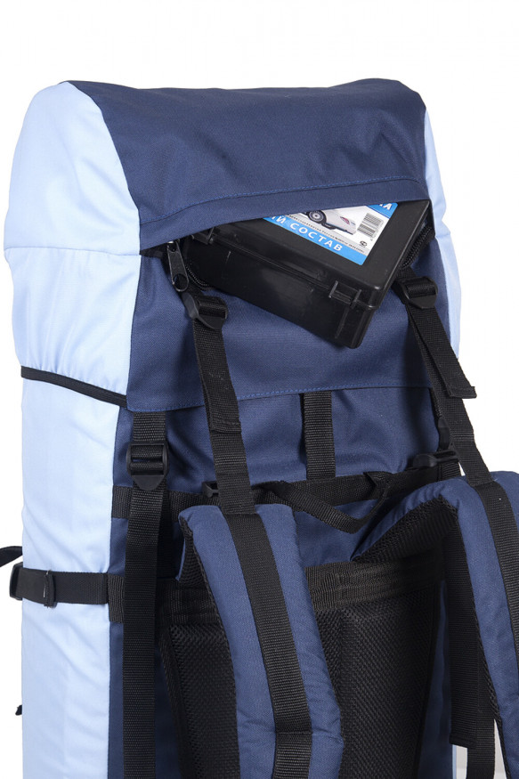 Рюкзак туристический Оптимал 2, серо-красный, 60 л, ТАЙФ